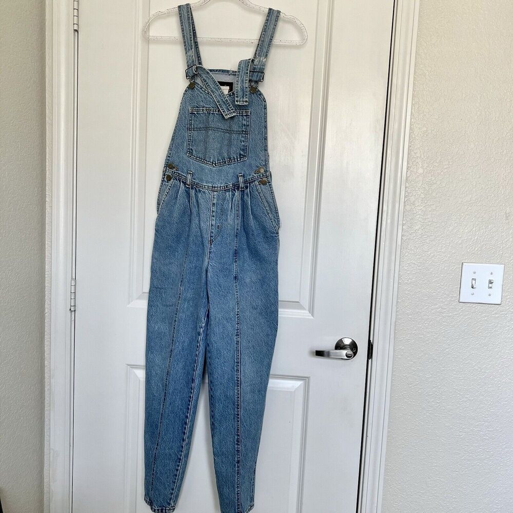 Vintage 80s90s Sunbelt Blue Jean Denim Overalls Pants Size Small Retro Classic